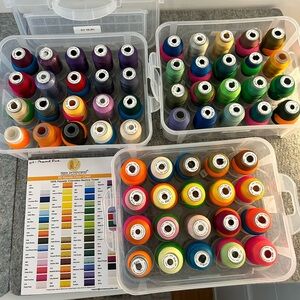 Brothread Embroidery Machine Thread - assorted colors